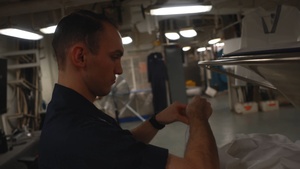 Ship's Laundry aboard USS Iwo Jima