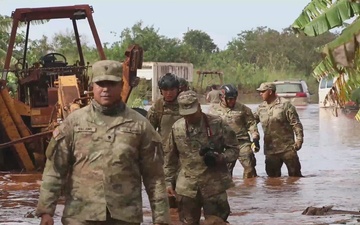 Hawaii National Guard Soldier describes relief efforts after record Waialua flooding