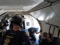 Golden Knights deliver U.S. Flag into Long Beach Grand Prix