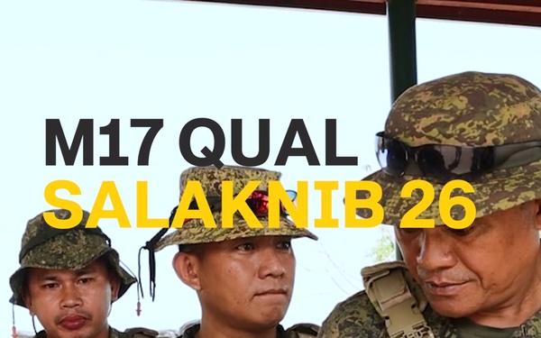 U.S. Soldiers conduct M17 training with Philippine Army