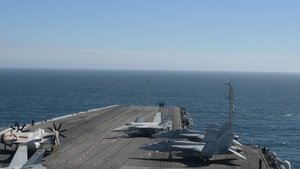 USS Nimitz Departs Chile