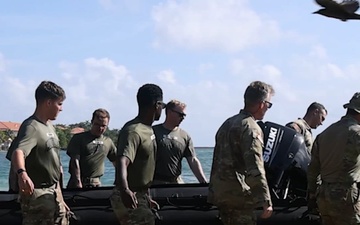 Army Security Cooperation Group–South train on Rigid Inflatable Boats in Panama