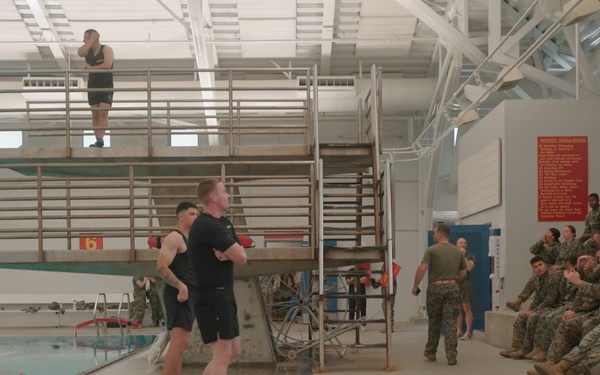 MCRD San Diego Headquarters and Service Battalion Swim Qualification