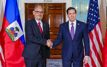 Secretary of State Marco Rubio meets with Haitian Prime Minister Alix Didier Fils-Aimé