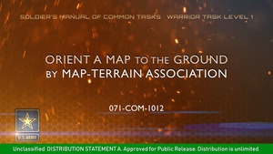 SMCT: Orient a Map to  the Ground by Map-Terrain Association