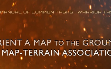 SMCT: Orient a Map to  the Ground by Map-Terrain Association