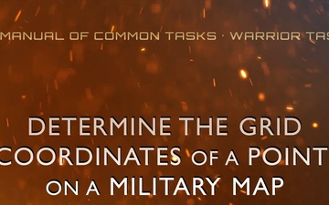 SMCT: Determine the Grid Coordinates of a Point on a Military Map