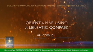 SMCT: Orient a Map Using a Lensatic Compass