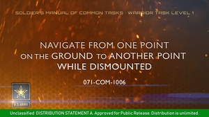 SMCT: Navigate From One Point on the Ground to Another Point While Dismounted