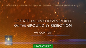 SMCT: Locate an Unknown Point on the Ground by Resection