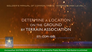 SMCT: Determine a Location on the Ground by Terrain Association