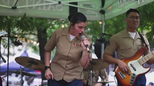 Houston Fleet Week: Quantico Marine Corps Band performs at the Junior Officer Reception