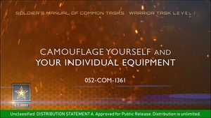 SMCT: Camouflage Yourself and Your Individual Equipment