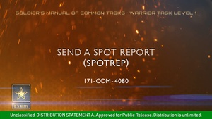 SMCT: Send a SPOT Report (SPOTREP)