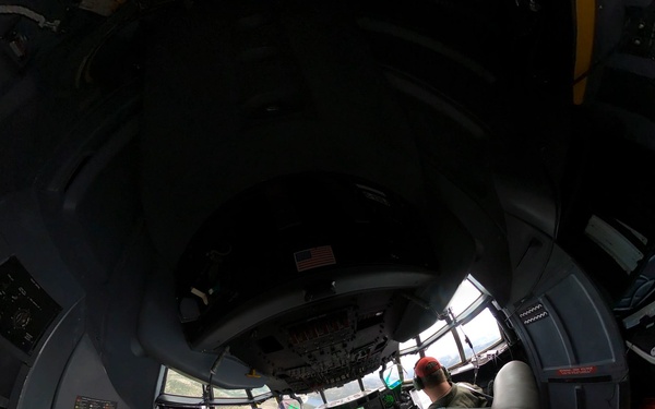 Aerial Wildland Firefighting Training Inside the Flight Deck of a California Air National Guard C-130J Super Hercules