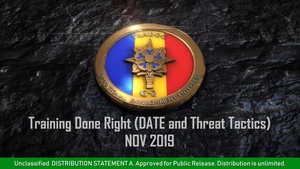 Training Done Right (DATE and Threat Tactics)