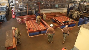 U.S. Navy Seabees Construct Floating Dock During Obangame Express 2026 in Cameroon