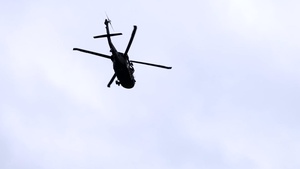 Oklahoma National Guard and Oklahoma Task Force-1 conduct hoist training during Exercise Lightning Strike 2026