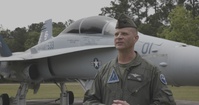 Col. Michael Cassidy and Chase Elliot talk about MAG-31 visit