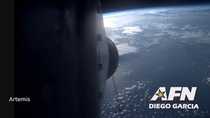 Capt. Stephano Rahimzadeh, Commander of Detachment 3, 22nd Space Operations Squadron (DET 3, 22 SOPS), Naval Support Facility Diego Garcia, discusses how 22 SOPS supports the Artemis II launch April 02, 2026.