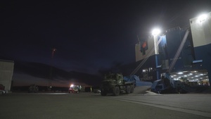 2nd DSB Offloads and Transports Ground and Logistical Equipment in preparation for Aurora