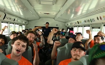 B-Roll: US Forest Service firefighters rally ahead of typhoon support