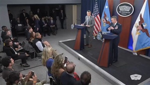 Hegseth, Caine Hold Press Conference