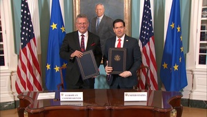 Secretary Rubio and European Union Trade Commissioner Maroš Šefčovič