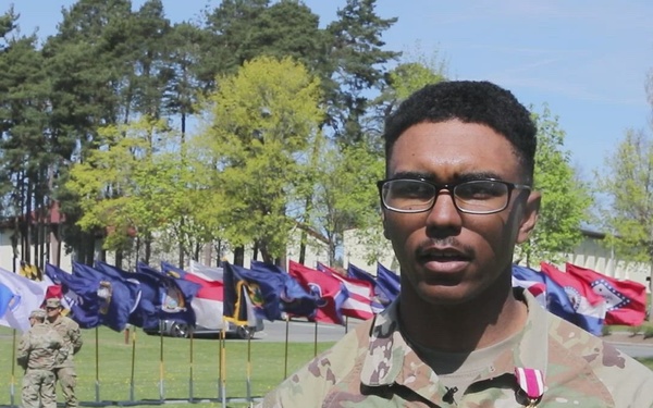 21st TSC Best Squad Competition Day 6 Pfc. Lane Interview