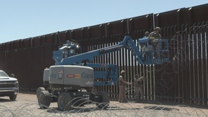 JTF-SB Marines conduct engineering operations along the Southern Barrier