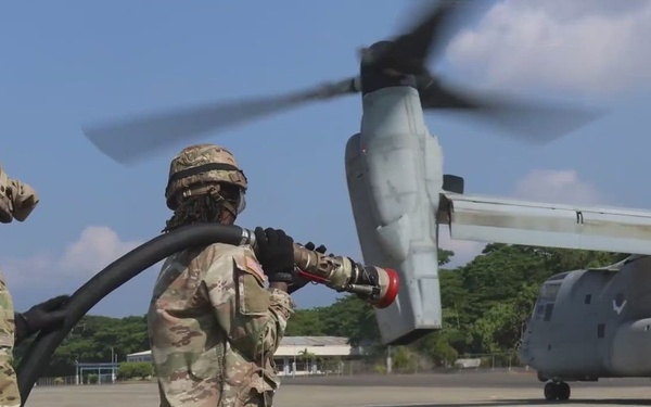 U.S. Army Specialist speaks about experience with Marine Corps Counterparts