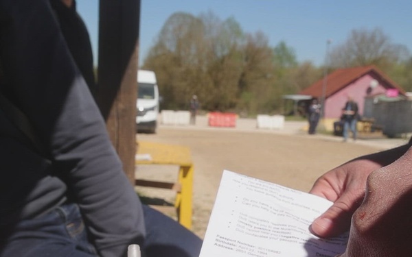 Combined Resolve Role Players Engage Alpha Co 418th Civil Affairs BN