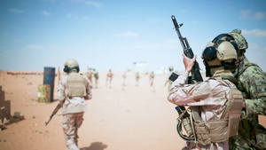 Libyan joint forces and Italian Special Forces conduct live-fire training