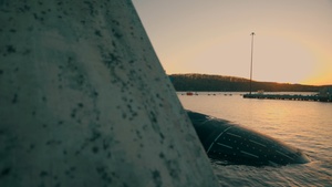 USS Idaho (SSN 799) Exterior B-roll (Slow motion, 4k)