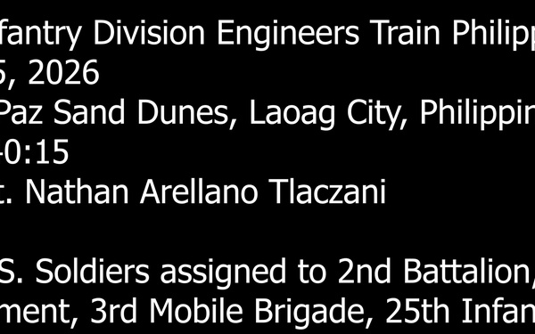 Balikatan 2026 B-Roll: 25th Infantry Division Engineers Train Philippine soldiers