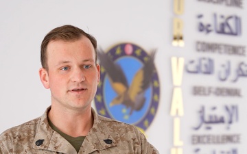 US Marine Corps Staff Sgt. Lukas Johnson speaks about JTAC training during African Lion 2026