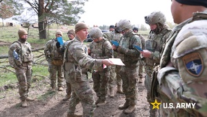 U.S. Army field artillery of the NATO Forward Land Forces Battle Group-Poland conducts live fire training