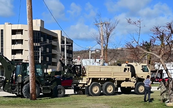 B-Roll: NMCB-1’s Seabees help deliver water to Saipan community