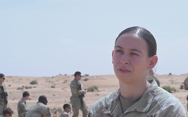 Interview: US Army 1st Lt. Aubreanne Ibanez sharpens IED detection, threat mitigation skills during African Lion 26