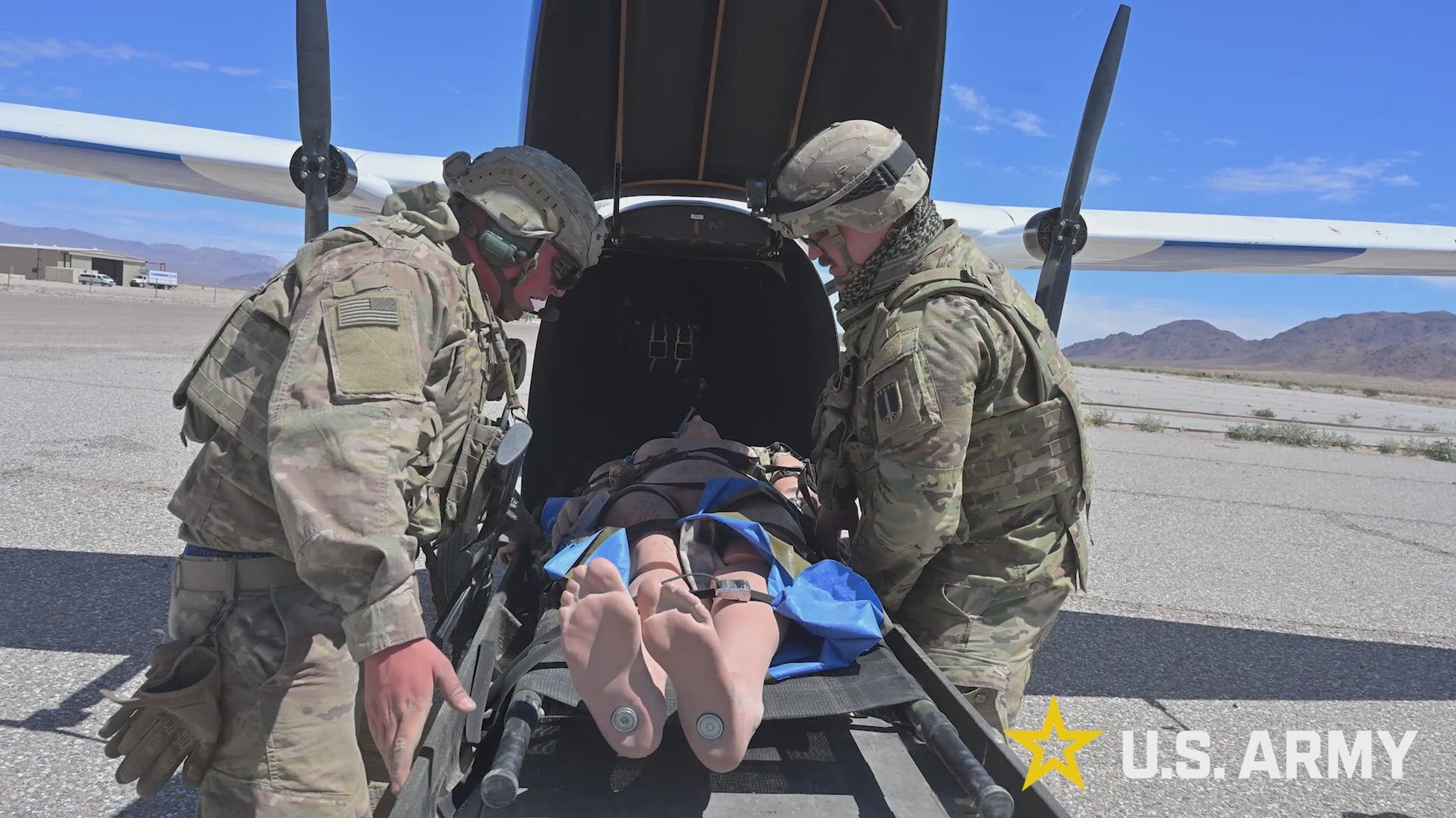 Multi-Domain Command - Europe Soldiers transform the battlefield through innovation and experimentation at Arcane Thunder 26. Sensing, disrupting, dominating - unleashing the future of warfare. National Training Center, California, 28 April 2026. (U.S. Army Video by Master Sgt. John Healy)