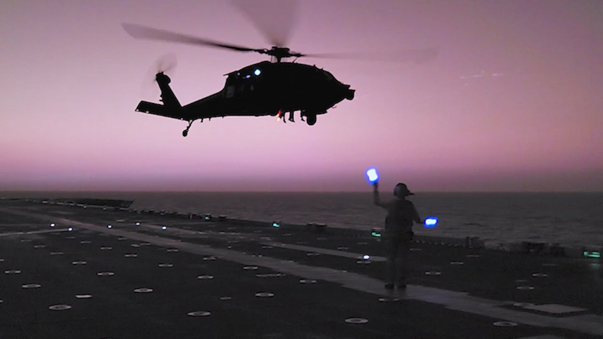 U.S. Marines from the 31st Marine Expeditionary Unit boarded M/V Blue Star III, a commercial ship suspected of attempting to transit to Iran in violation of the U.S. blockade of Iranian ports, in the Arabian Sea, April 28, 2026. U.S. forces released the vessel after conducting a search and confirming the ship’s voyage would not include an Iranian port call. (U.S. Central Command Video)