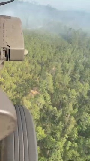 GA National Guard Wildfire Relief Efforts B-Roll