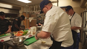 US Coast Guard Demonstrate Advanced Culinary Techniques