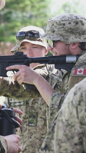 International Soldiers Undergo M4A1 Carbine Familiarization During PLFTRC