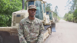 Georgia National Guard Wildfire Suppression Operations - U.S. Army Spc. LaQuentin Brown (A-Roll Package)