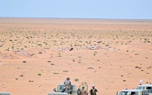 Multinational forces conduct a village raid during Flintlock 2026