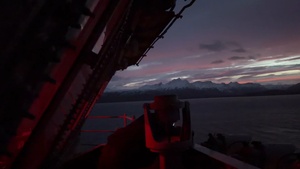 USS Nimitz Transits the Strait of Magellan