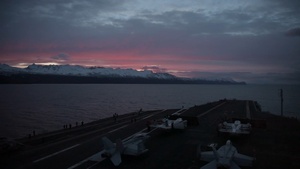 USS Nimitz Transits the Strait of Magellan