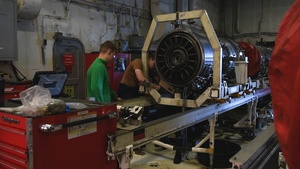 Nimitz Sailors Conduct Maintenance