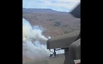 B-roll of smoke on training mission